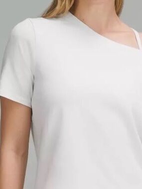 lululemon athletica White Tee with Logo Tag